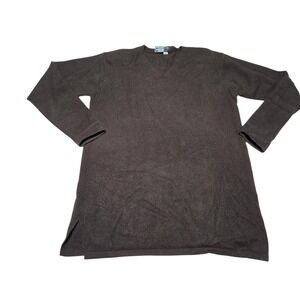 Country Shop Cashmere V-Neck Sweater Brown Women's S